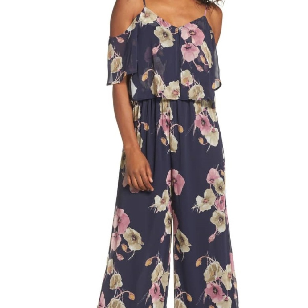 19 Cooper Cold Shoulder Chiffon Jumpsuit